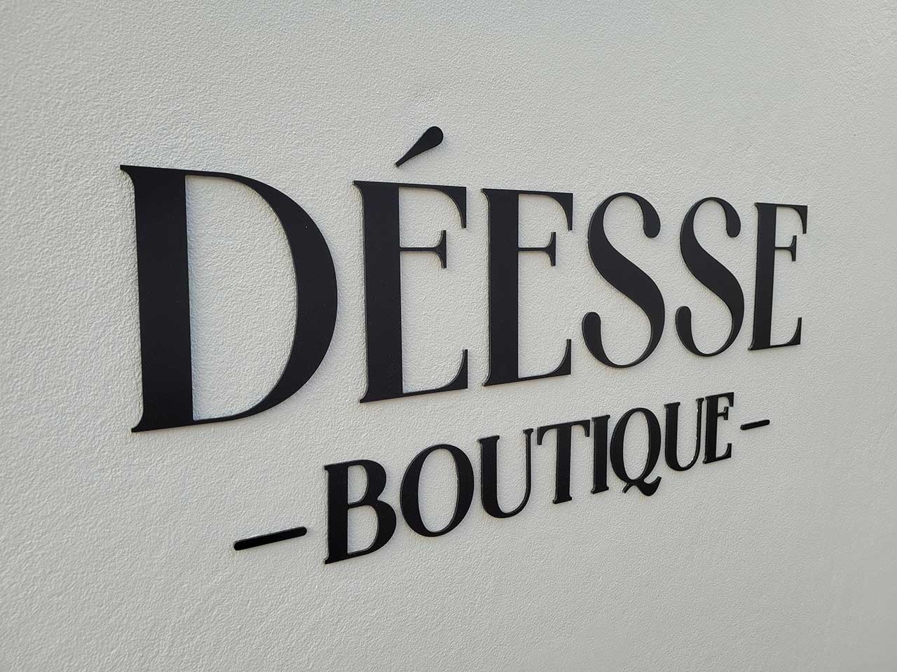 3D cut reception sign